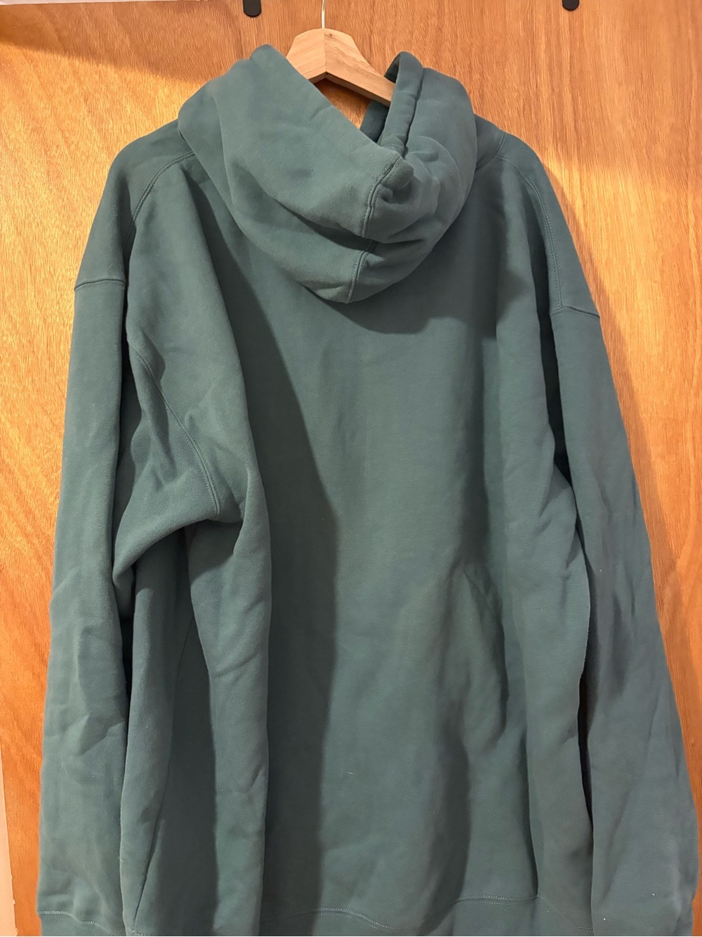 Glossier Hoodie in Deep Teal Green - Picture 6 of 6